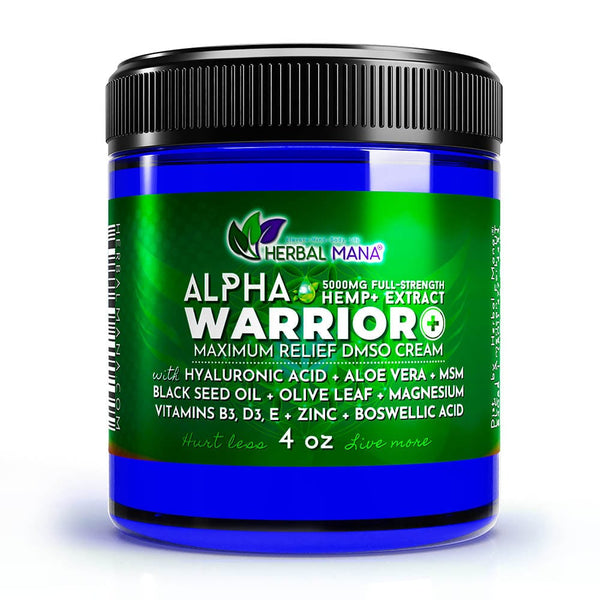 Alpha Warrior+ Maximum Relief DMSO Cream (5000mg)